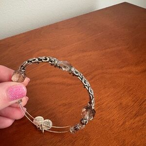 Elegant Silver Alex and Ani Women's Bracelet